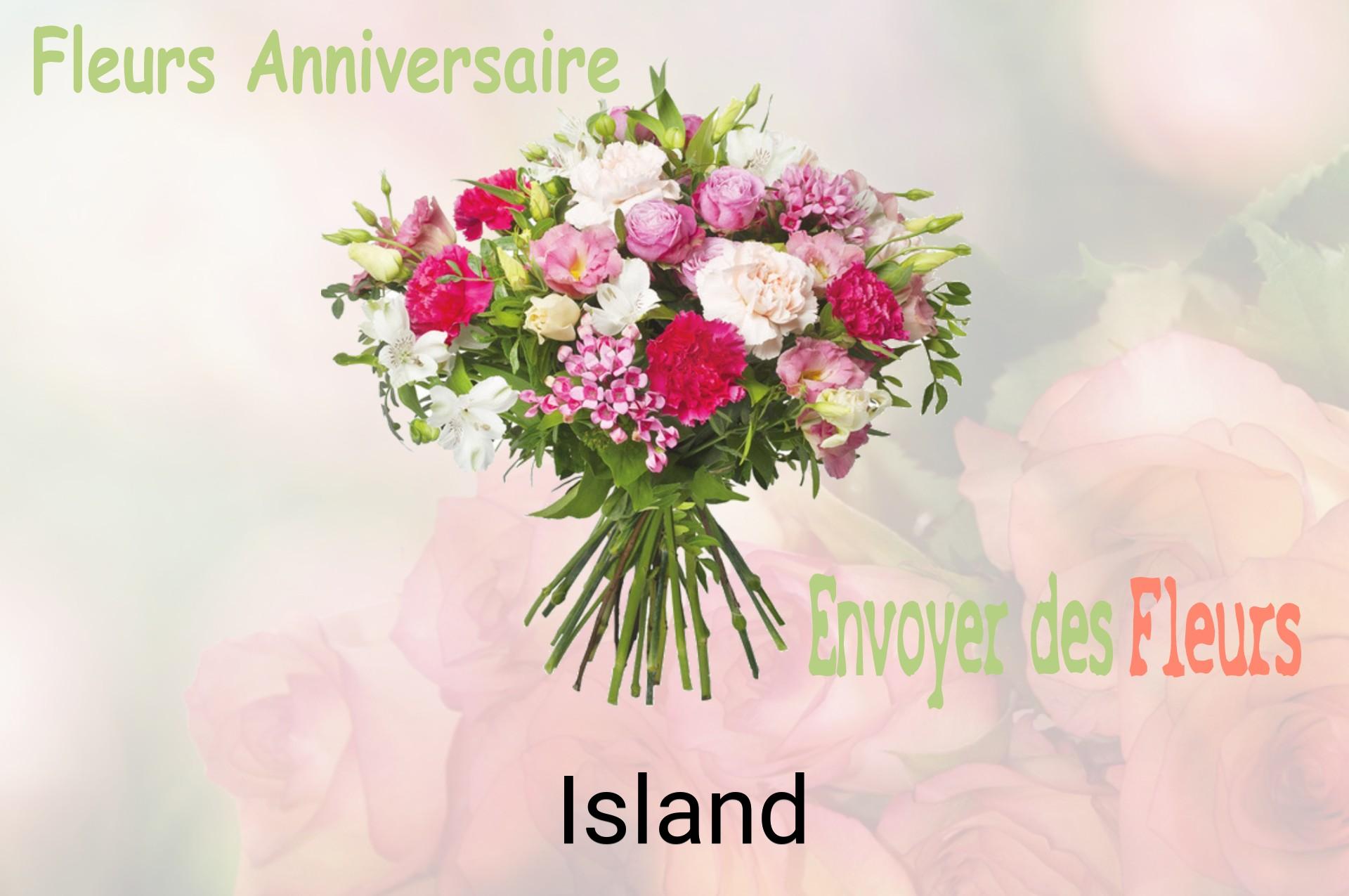 Bouquet de fleurs d’anniversaire livré à Island