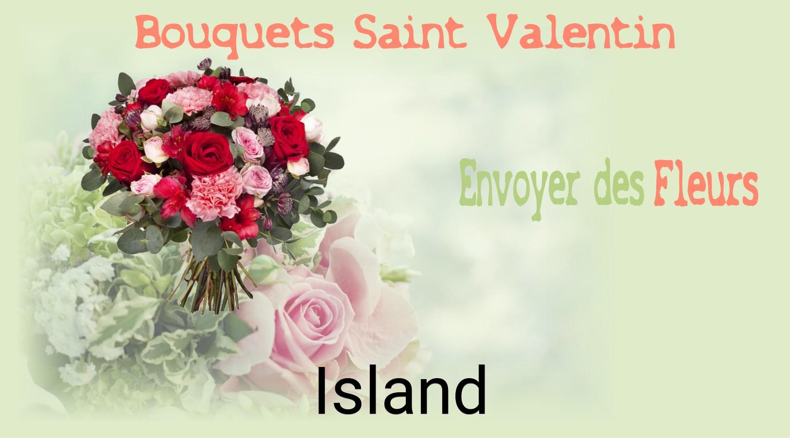 Roses de Saint-Valentin livrées à Island